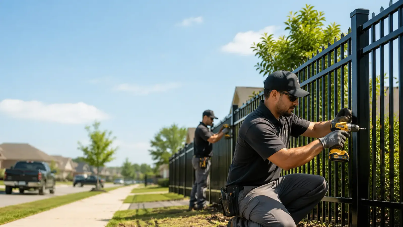 Metal Fence Installation in Cypress, TX